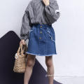 Bodysuit Eur-american Style Comfortable Children Cute Jeans Skirt Supplier